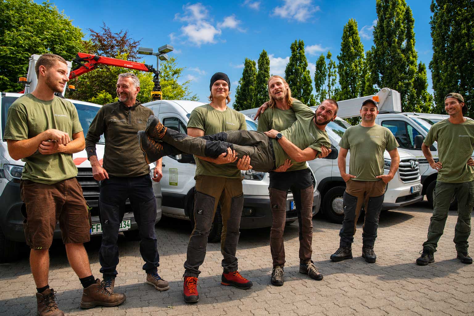 Frische Forstwirtschaft